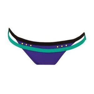 THE BIKINI LAB Swim KINGS OF NEON Hipster BOTTOM Mauve GREEN L
